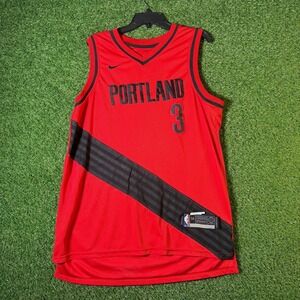 Portland Trail Blazers McCollum #3 Swingman‎ Nike NBA Jersey Size 54 Red/Black